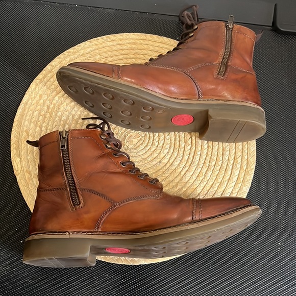 Base London Men Leather Chelsea Combat Boot Size 42 - Picture 15 of 15